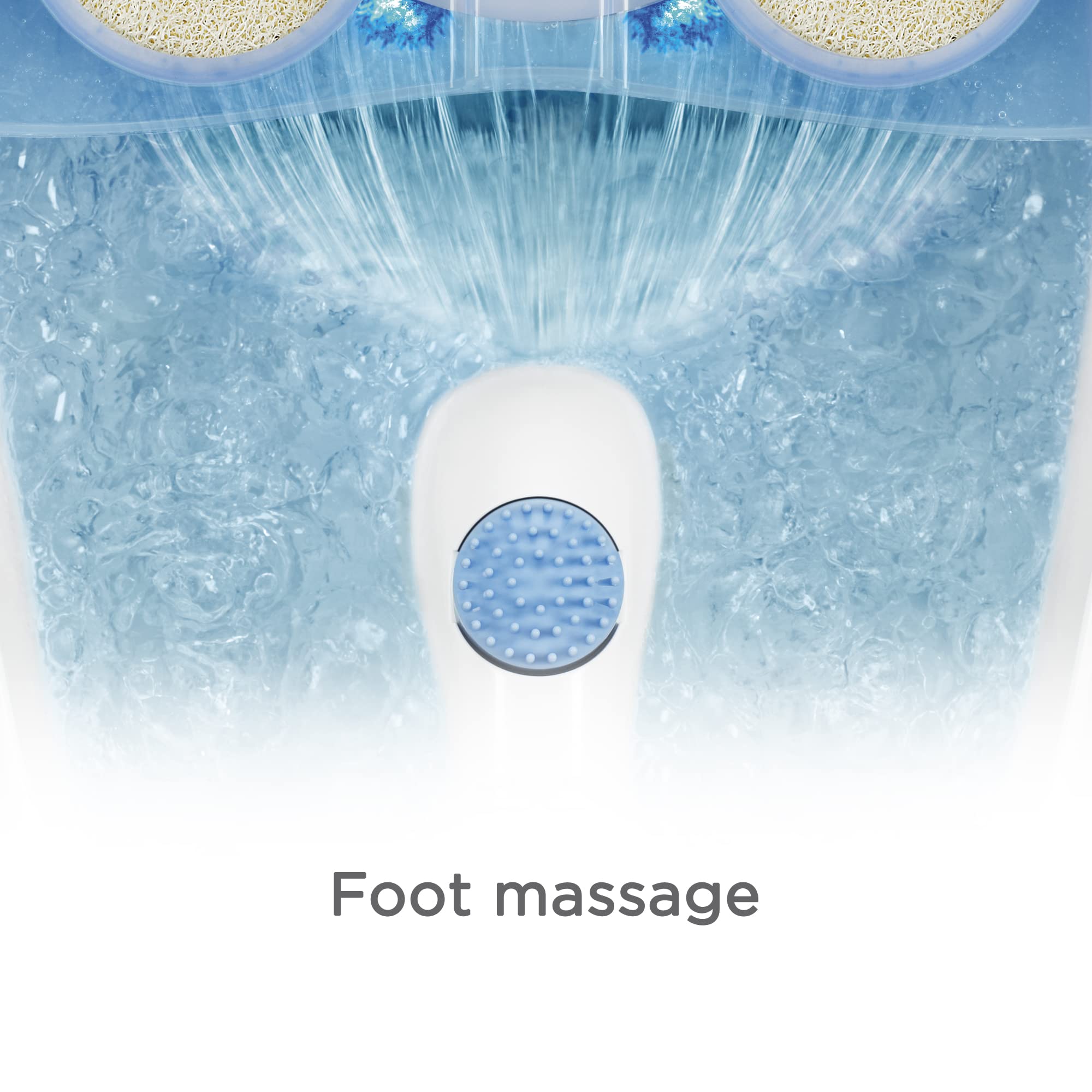Conair Active Life Waterfall Foot Spa with Lights and Bubbles (Blue)